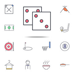 Aufkleber - playing darts icon. web icons universal set for web and mobile