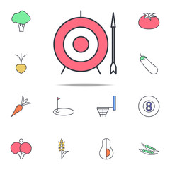 Poster - arrow and target icon. web icons universal set for web and mobile