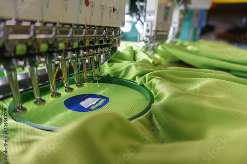 Fotomural Embroidery machine needle in Textile Industry at Garment Manufacturers, Embroide