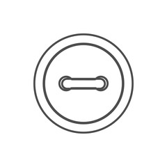Poster - button icon. Element of cyber security for mobile concept and web apps icon. Thin line icon for website design and development, app development