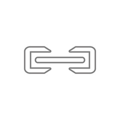 Fototapete - attach file signicon. Element of web, minimalistic for mobile concept and web apps icon. Thin line icon for website design and development, app development