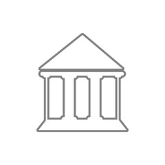 Fototapete - court building icon. Element of cyber security for mobile concept and web apps icon. Thin line icon for website design and development, app development