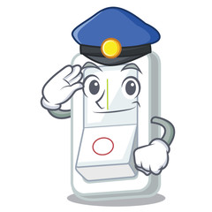 Sticker - Police light switch in the cartoon shape