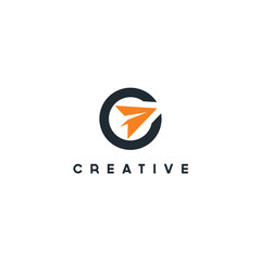 Poster - Leisure travel logo template. Tourism emblem, leisure center 