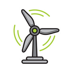 Poster - Eco energy icon on white background for graphic and web design, Modern simple vector sign. Internet concept. Trendy symbol for website design web button or mobile app