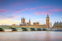 Big Ben And Houses Of Parliament In London