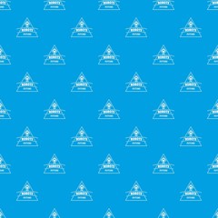 Poster - Robot future pattern vector seamless blue repeat for any use