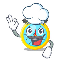 Sticker - Chef isolated stopwatch with in the character