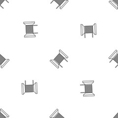 Poster - magnetic spring coil pattern seamless vector repeat geometric for any web design