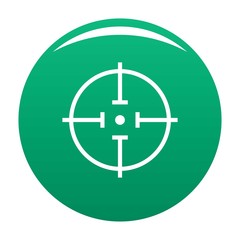 Poster - Radiodetector icon. Simple illustration of radiodetector vector icon for any design green