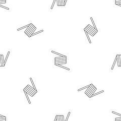 Poster - flexible spring cable pattern seamless vector repeat geometric for any web design
