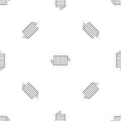 Poster - cord spring coil pattern seamless vector repeat geometric for any web design