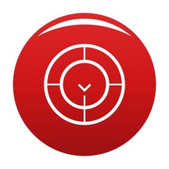 Poster - Check of radar icon. Simple illustration of check of radar vector icon for any design red