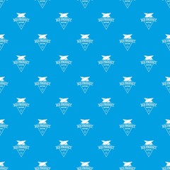 Poster - Eco product pattern vector seamless blue repeat for any use