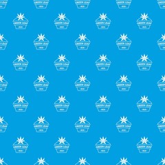 Poster - Eco food pattern vector seamless blue repeat for any use