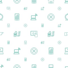 Aufkleber - screen icons pattern seamless white background