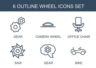 Sticker - 6 wheel icons