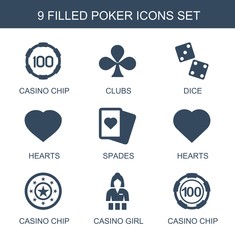 Poster - 9 poker icons