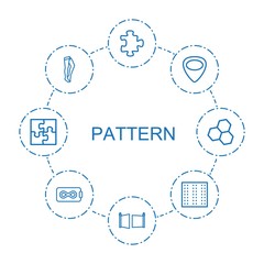 Sticker - 8 pattern icons