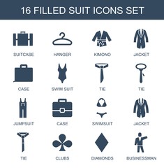 Poster - suit icons