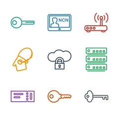 Aufkleber - 9 access icons