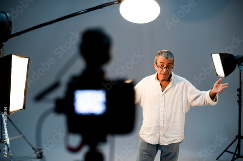Fotografía Actor in front on the camera in an audition