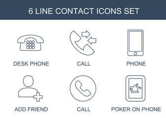 Poster - 6 contact icons
