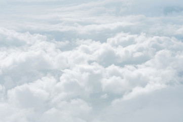 Wall Mural - white clouds ranges as background and texture