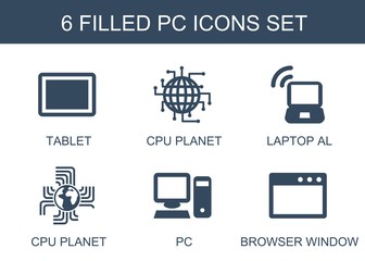 Fototapete - pc icons