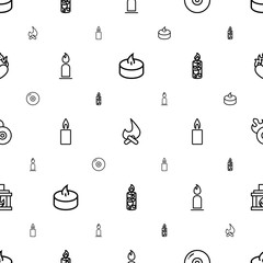 Poster - burn icons pattern seamless white background