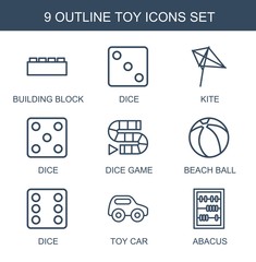 Poster - 9 toy icons