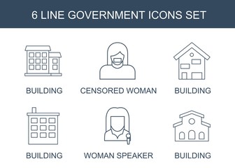 Poster - 6 government icons