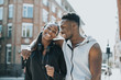 © Rawpixel.com - Happy athletic couple playing around while on a walk
