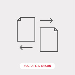Poster - transfer file icon vector
