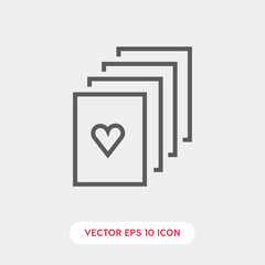 Poster - favorite cards icon vector