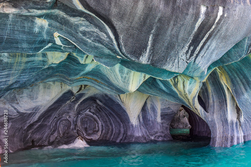Cuadros en Lienzo The marble caves in Chile, Patagonia