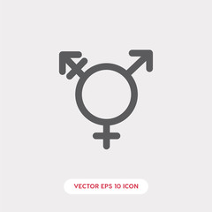  gender symbol icon vector 