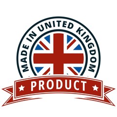 Made in United Kingdom label illustration