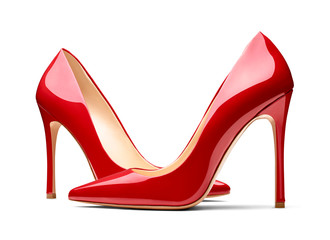 red high heel footwear fashion female style