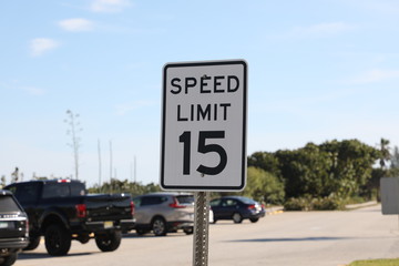 Speed Limit 15mph Sign