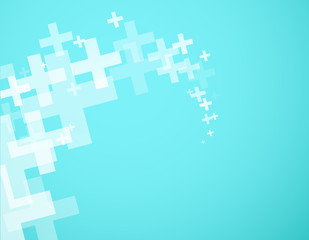 Wall Mural - abstract background created with plus sign.