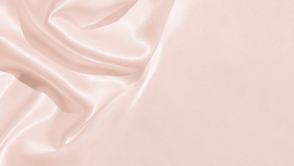 Wall Mural - The texture of the satin fabric of pink color for the background