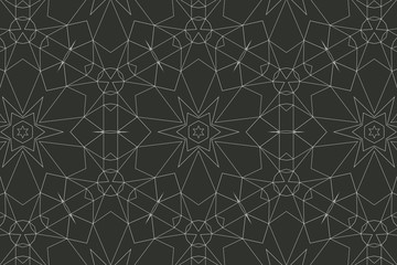 Poster - Modern geometric seamless pattern. For design, page fill, wallpaper.