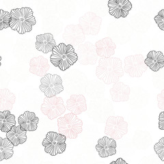 Naklejka na meble Light Orange vector seamless elegant template with flowers.