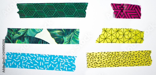 Cuadros en Lienzo Washi Tape verschiedene Farben Muster