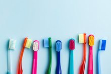 Colorful Toothbrushes.
