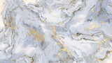 Fototapeta Przestrzenne - White curly marble