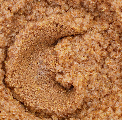 Wheat porridge closeup.