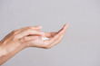 © Siam - Healthcare concept. Closeup shot of  young woman hands applying moisturizing hand cream.