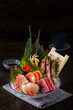 © lichaoshu - Delicious Japanese food, fish sashimi platter
